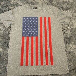 Grey American Flag shirt